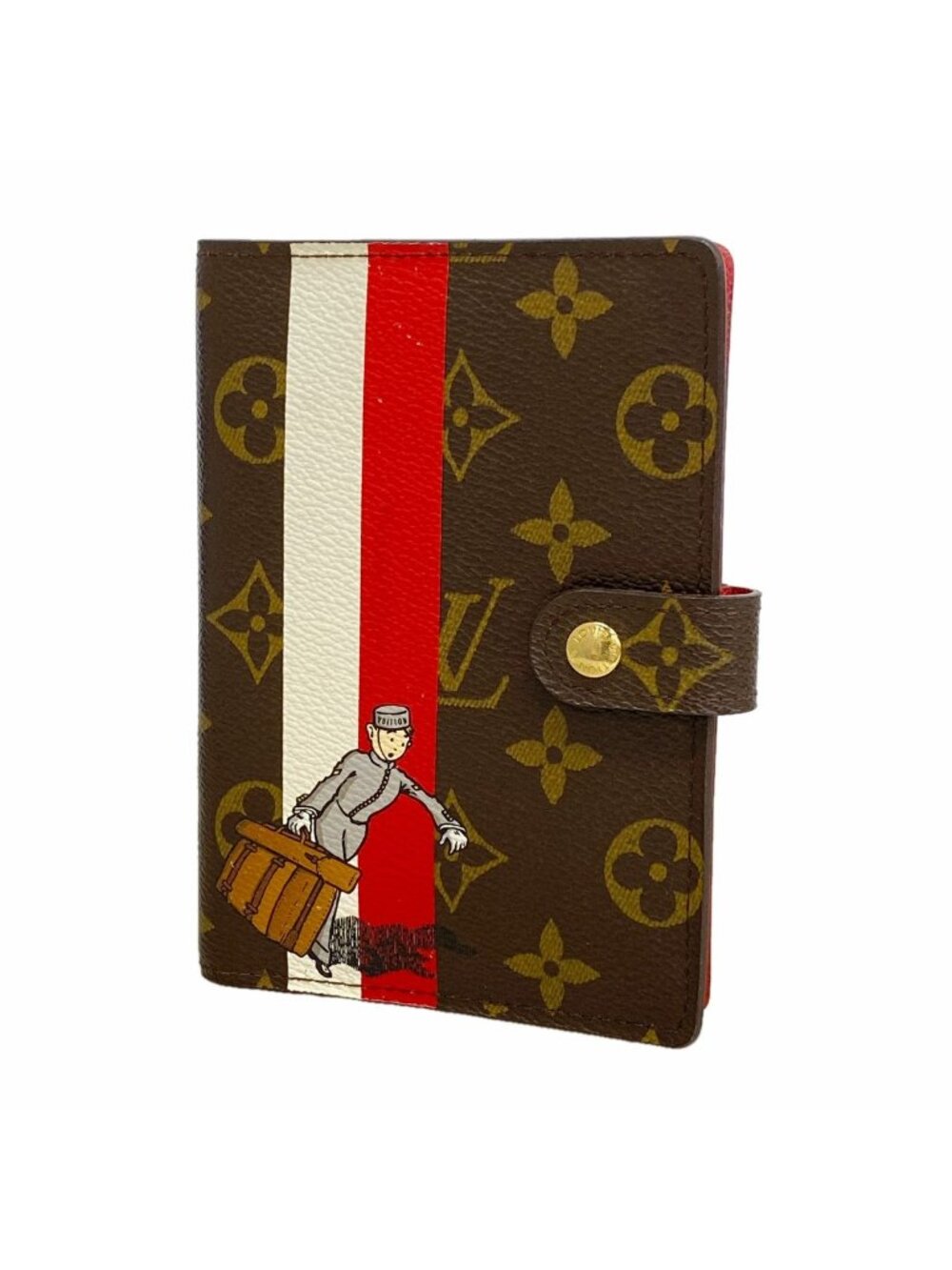Louis Vuitton Agenda Cover Monogram Groom PM Rouge